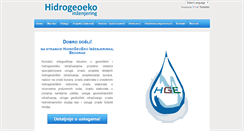 Desktop Screenshot of hidrogeoeko.rs