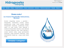 Tablet Screenshot of hidrogeoeko.rs